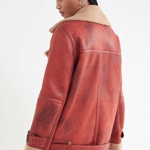 Urban Outfitters Jackets & Coats - Urban Outfitters Faux Leather Aviator Jacket Urban Outfitters Jackets & Coats - Urban Outfitters Faux Leather Aviator Jacket